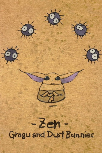 禅 グローグーとマックロクロスケ (Zen - Grogu and Dust Bunnies)